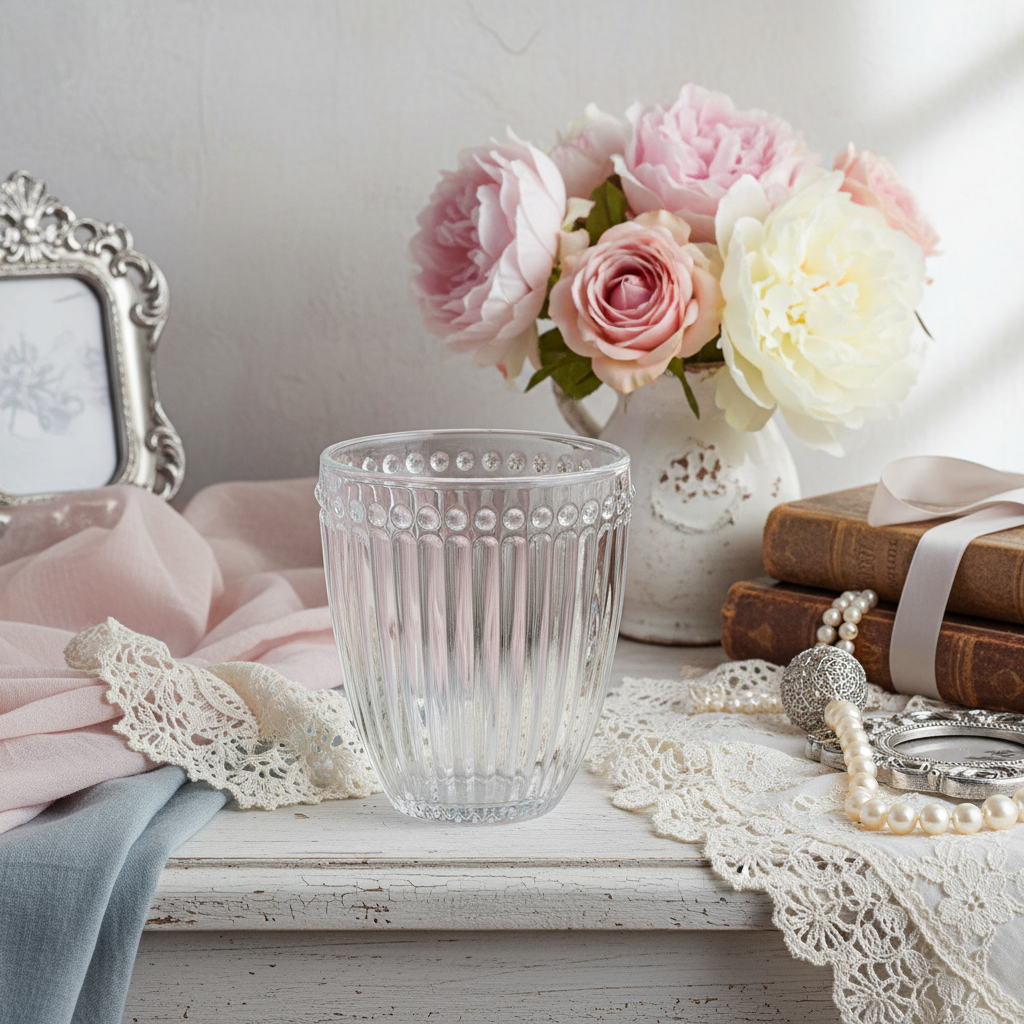 GreenGate Wasserglas Alice Klar