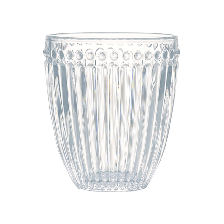 GreenGate Wasserglas Alice Klar aus Glas mit geriffelter Struktur