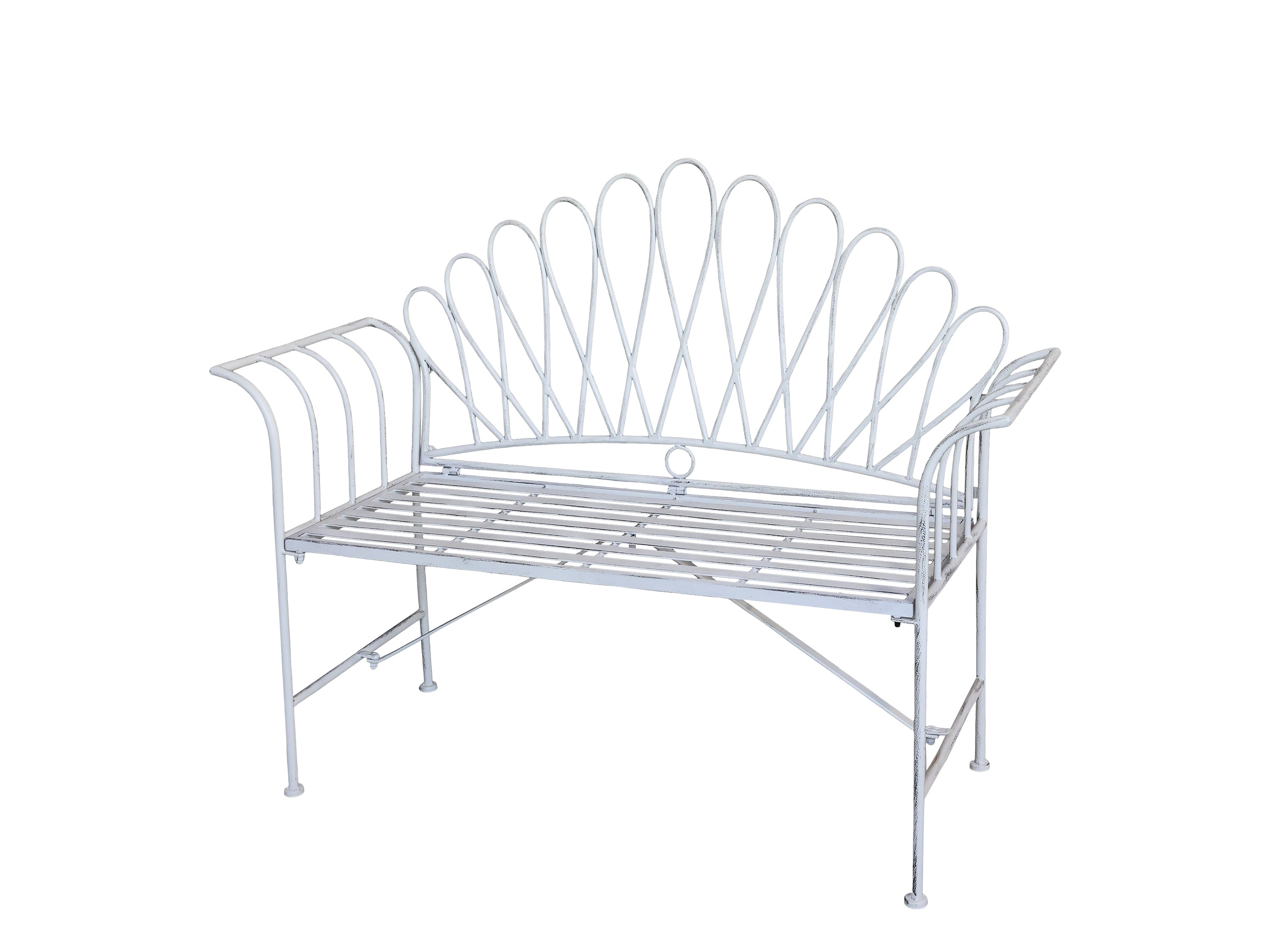 Gartenbank mit Dekor