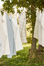 Geschirrtuch, Charlie, mit dünnen dunkelblauen Streifen