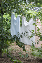 Geschirrtuch, Freja, Leinen/Baumwolle, hellgrau