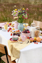 Geschirrtuch, Freja, Leinen/Baumwolle, zart gelb