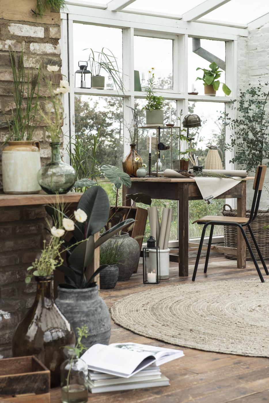 Glasballon braunes Glas NON FOOD mundgeblasen