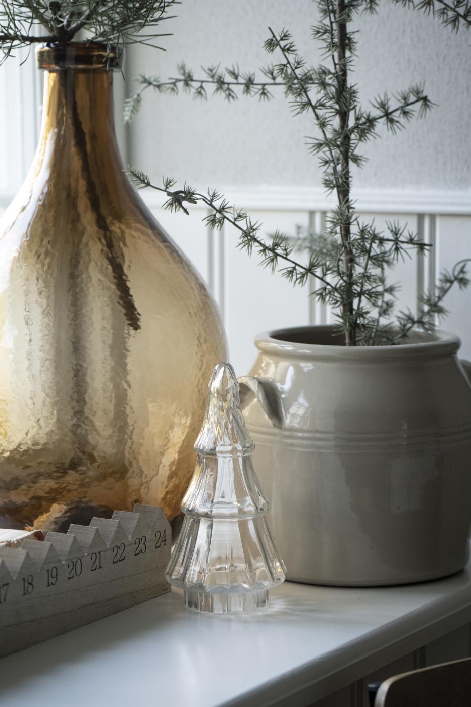 Glasballon braunes Glas NON FOOD mundgeblasen