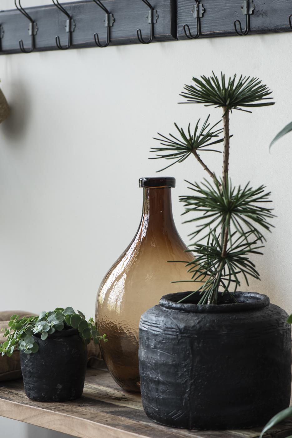 Glasballon braunes Glas NON FOOD mundgeblasen