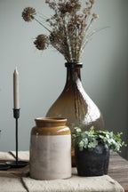 Glasballon braunes Glas NON FOOD mundgeblasen