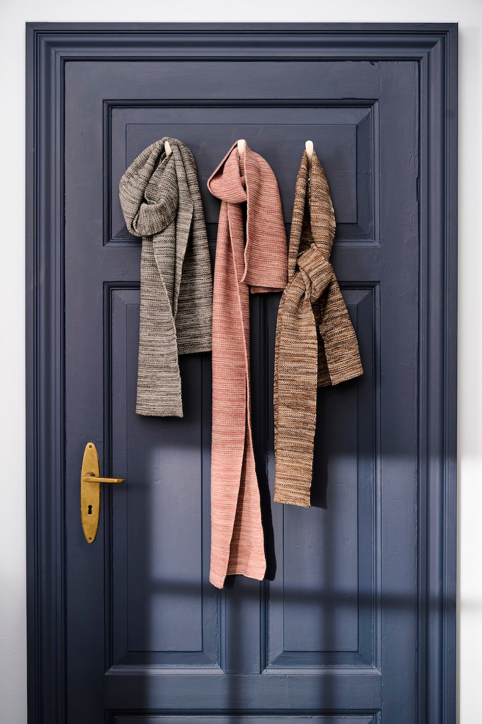 Ib Laursen Halstuch braun Melange gestrickt