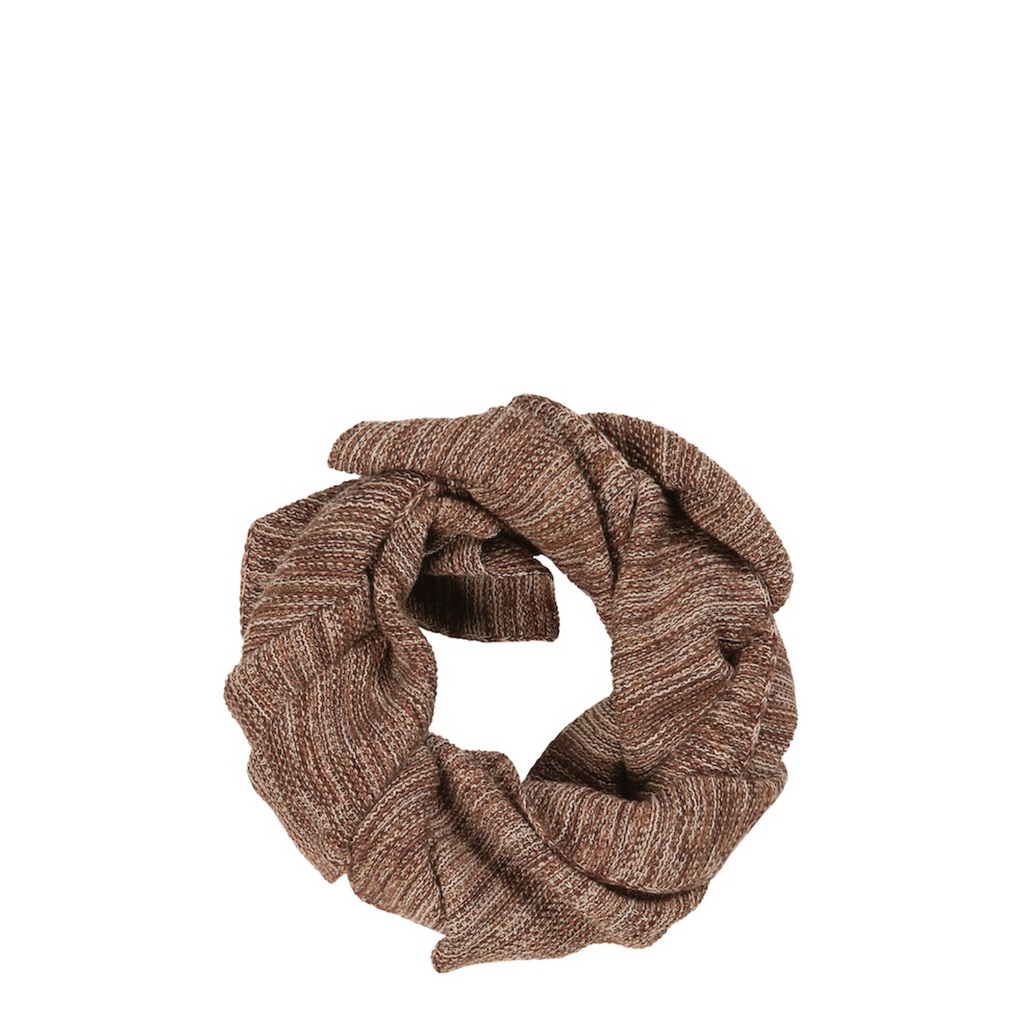 Ib Laursen Halstuch braun Melange gestrickt