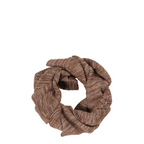 Ib Laursen Halstuch braun Melange gestrickt