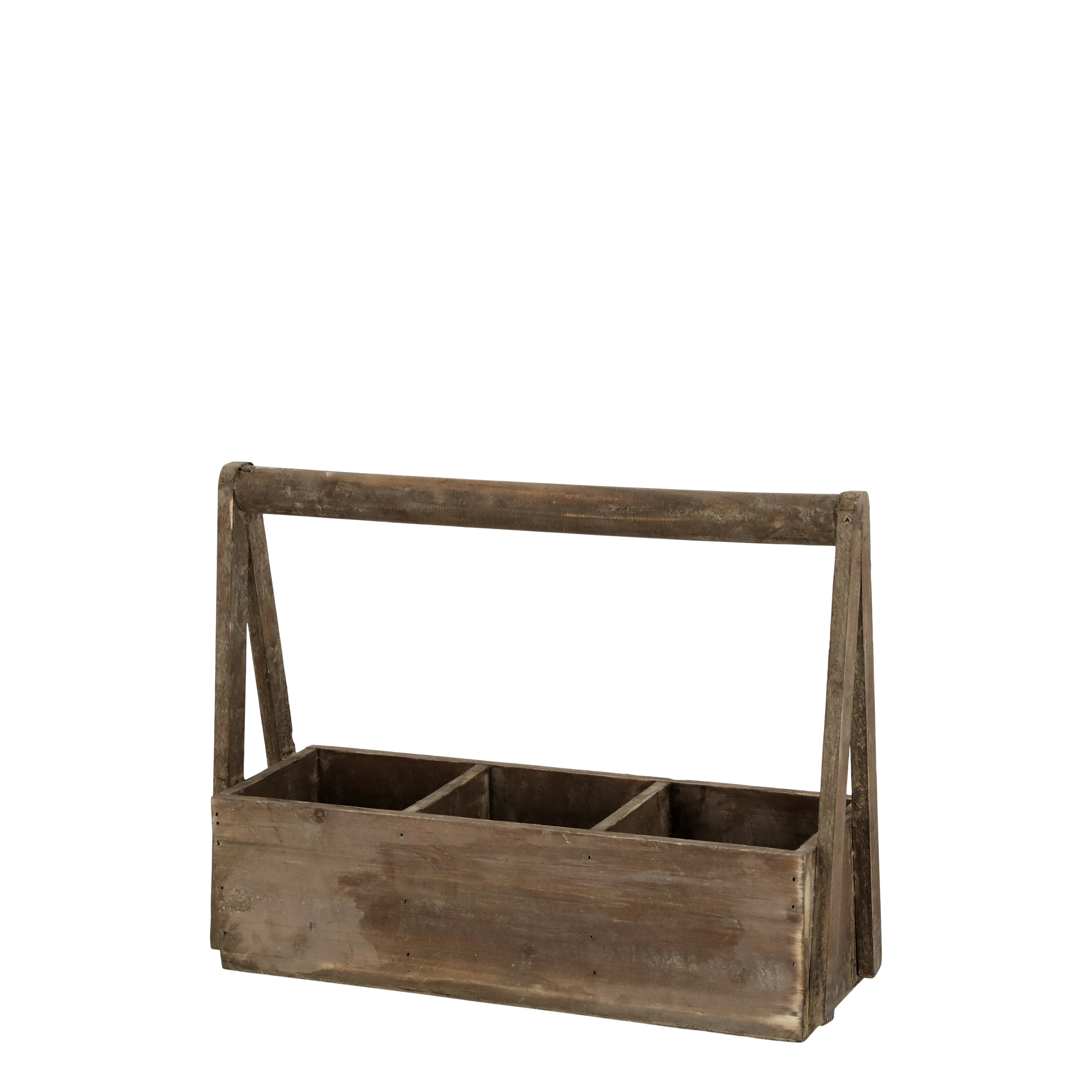 Kasten mit Handgriff und 3 Fächern