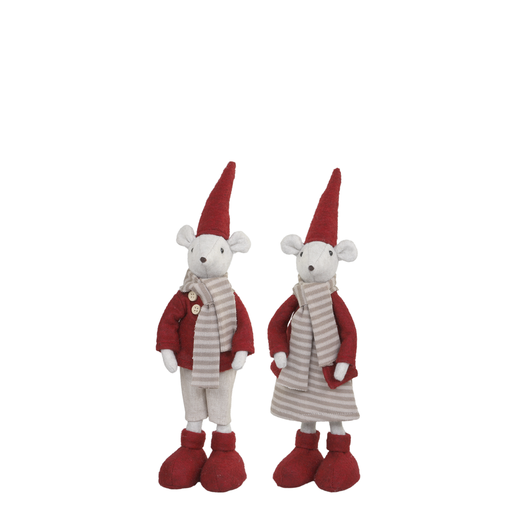 Chic Antique Julius & Juliane Weihnachtsmaus 2er Set