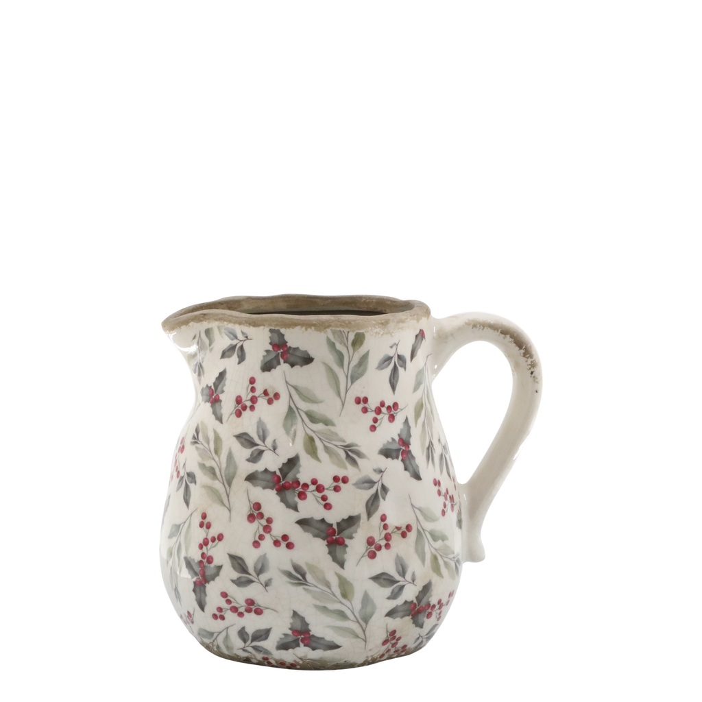 Kanne mit Blättern und Beeren Motiv