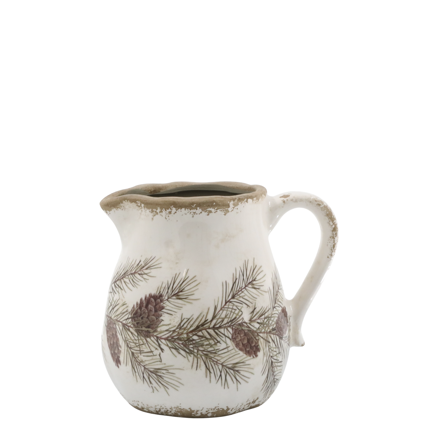 Kanne mit Tannengirlanden-Motiv