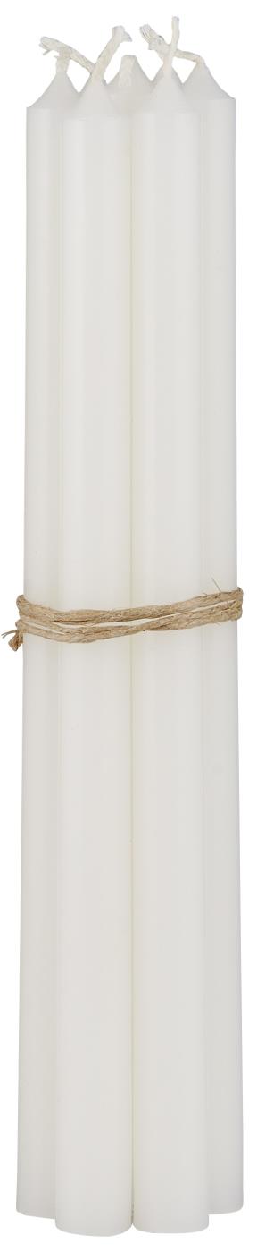 Dünne hohe Kerze, weiß