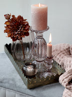 Kerzenständer mit Perlkante