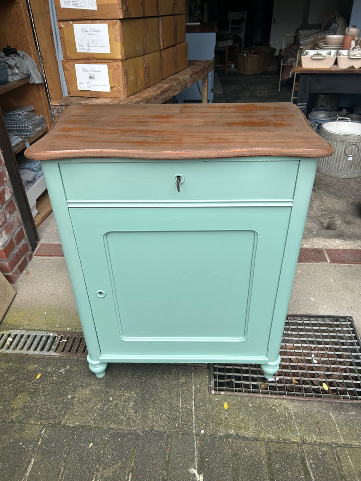 Antike Biedermeier Kommode Salbei Shabby Chic