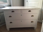 Antike Kommode mit Marmorplatte, Shabby Chic