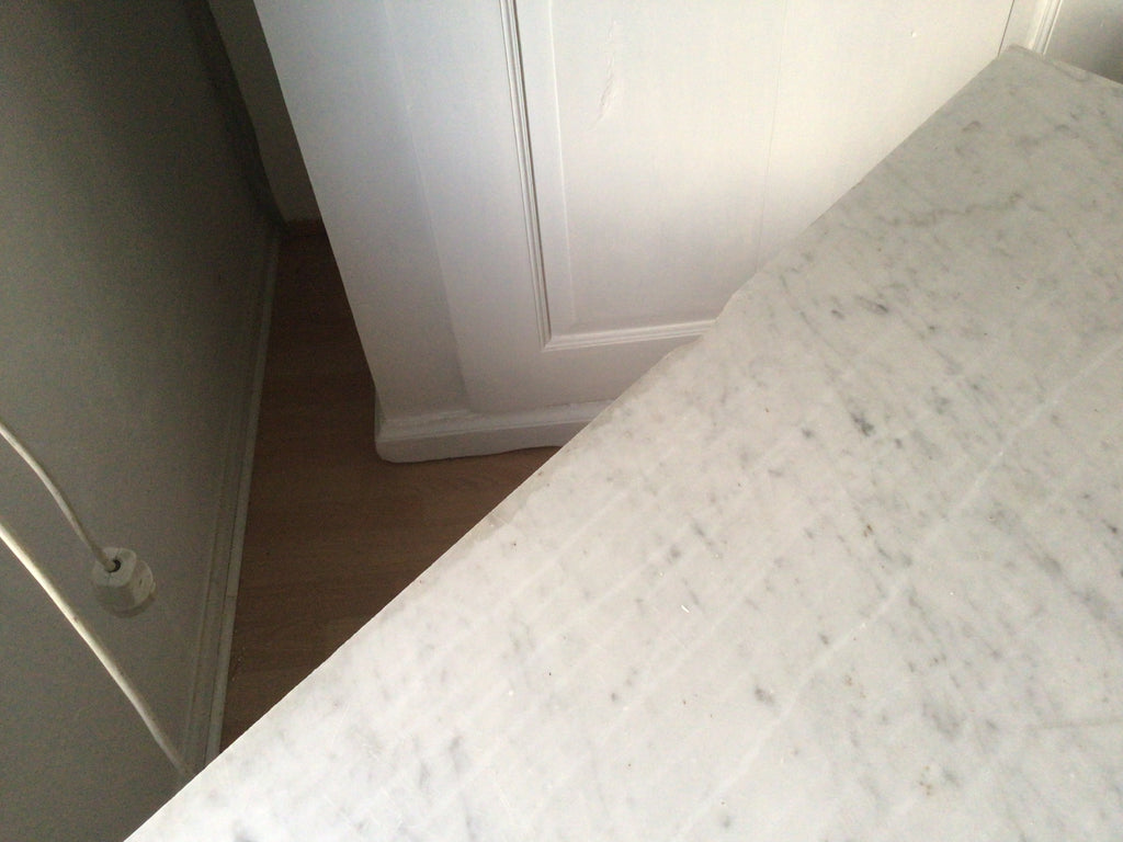 Antike Kommode mit Marmorplatte, Shabby Chic