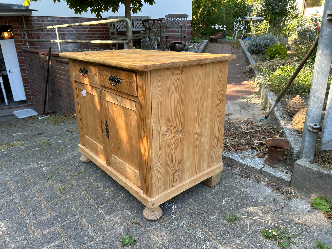 Antike Kommode, Weichholz, Natur, Gründerzeit