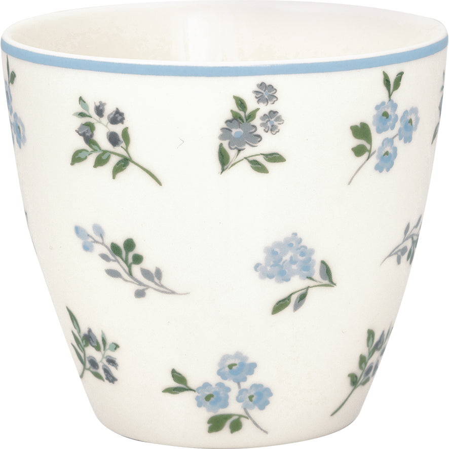 Greengate Latte Cup Christina Weiß/Geblümt