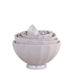 Latteschüsseln mit Muster 5er Set