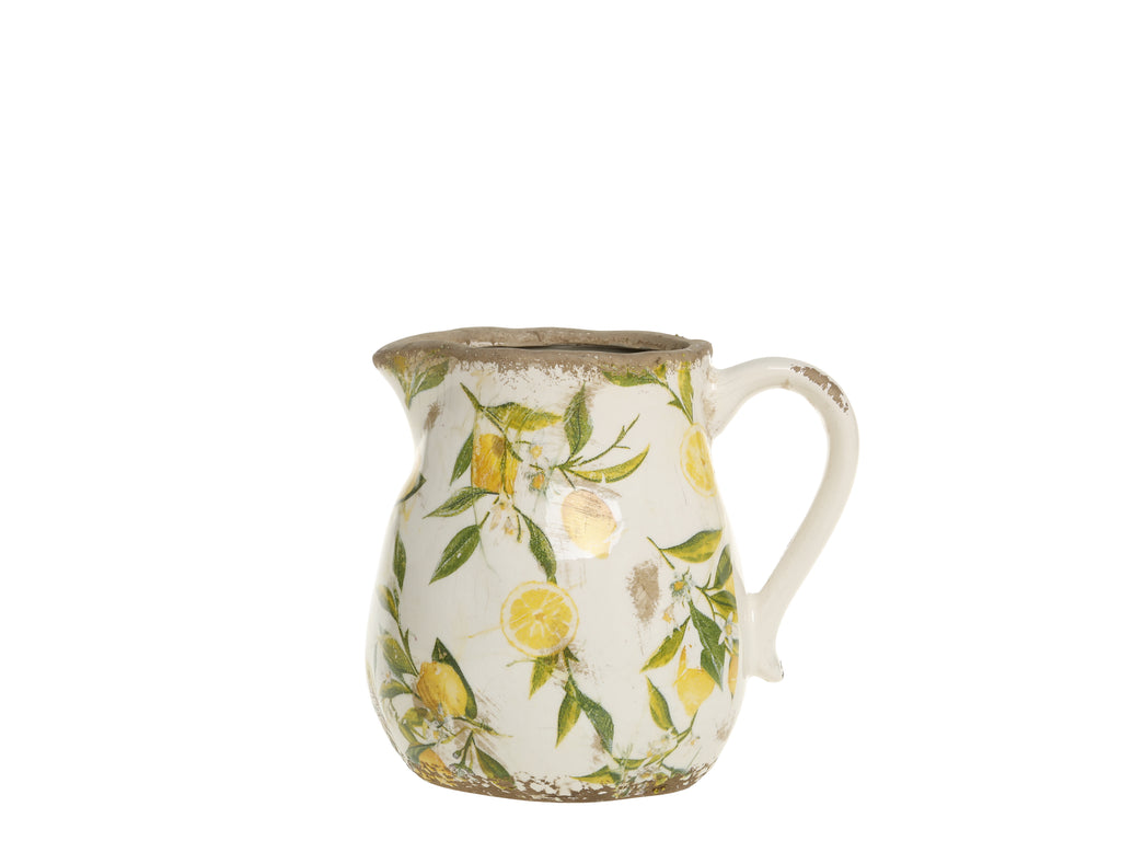 Limonen Kanne mit Zitronenmotiv