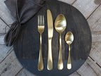 Chic Antique Nordique Besteck Set von 4 Gold