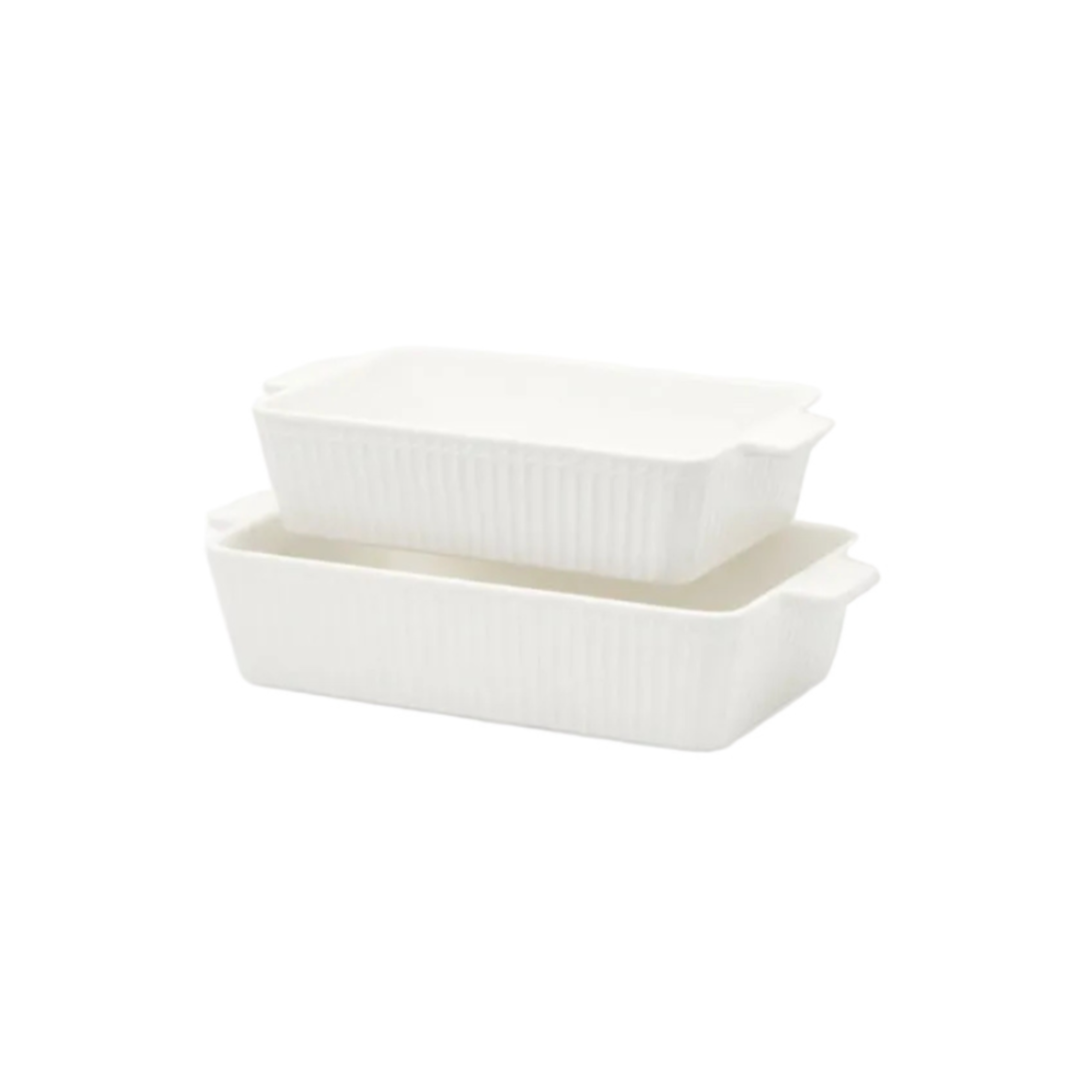 GreenGate Auflaufformen Set Alice weiß aus Porzellan