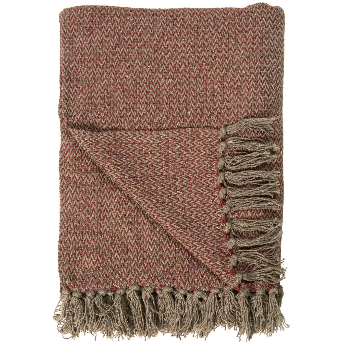 Plaid braun/rotbraun Zickzackmuster
