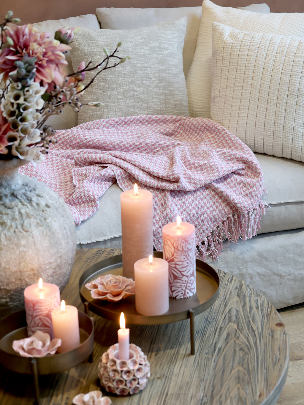 Chic Antique Aix Plaid Garnüberschuss