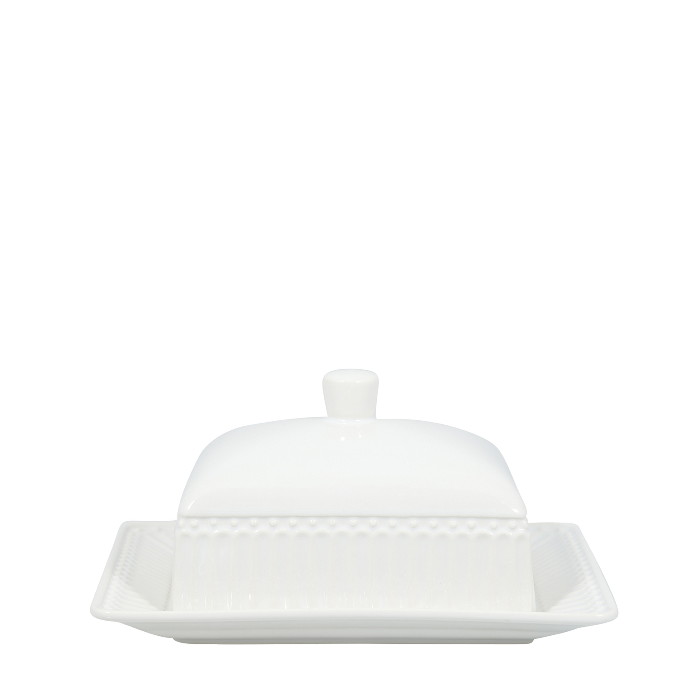 GreenGate Butterdose Alice Weiß