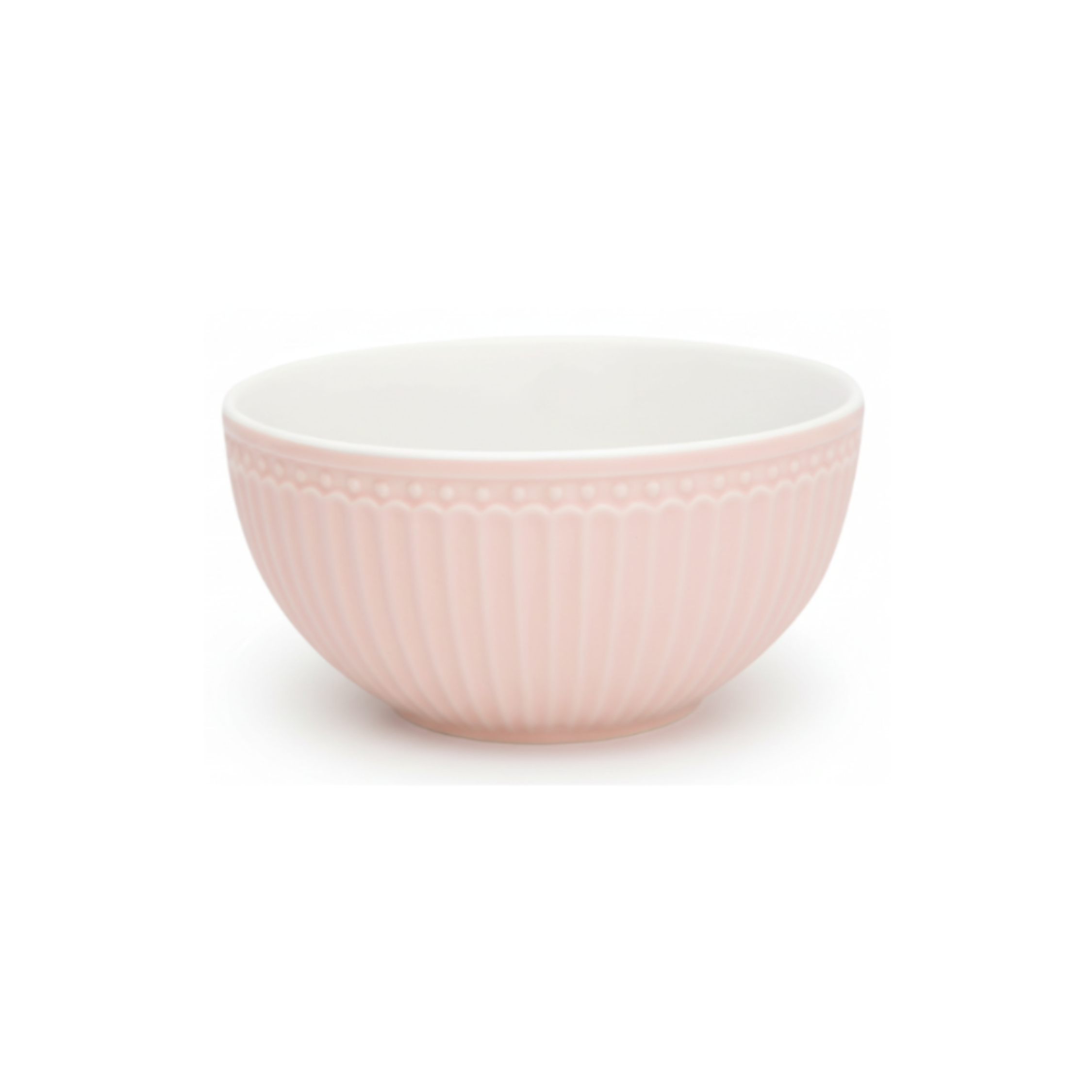 GreenGate Müslischale Alice Rosa 0,45 l aus Porzellan mit Reliefrand