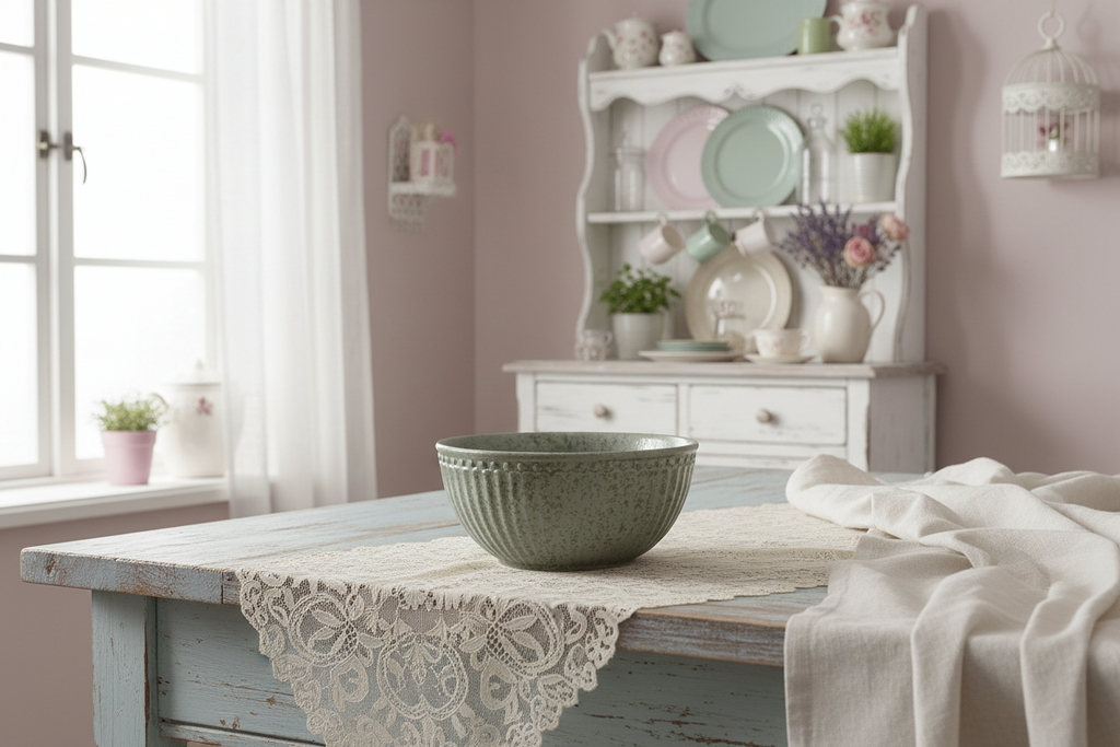 GreenGate Alice Müslischale Olivgrün im skandinavischen Küchenstyling