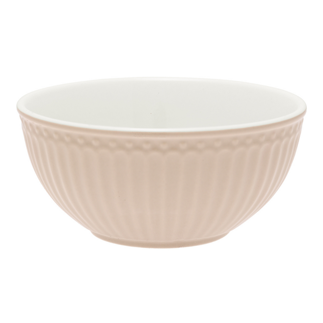 GreenGate Alice Müslischale Karamell aus Porzellan 14 cm
