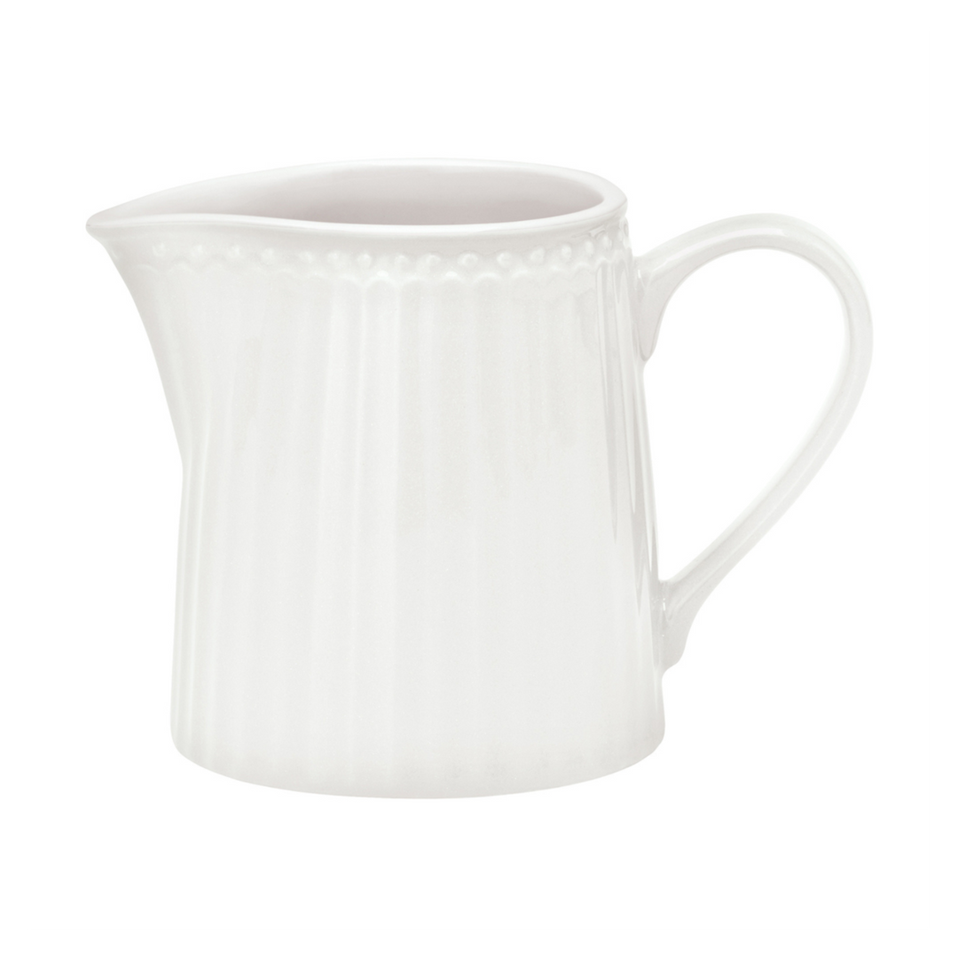 GreenGate Milchkännchen Alice Weiß aus Porzellan 0,25 l