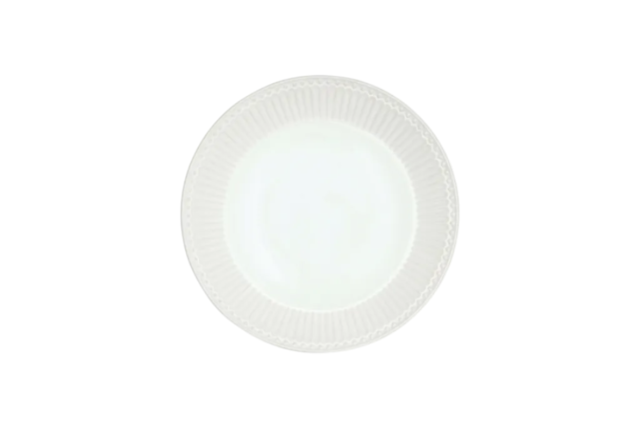 GreenGate Speiseteller Alice Weiß 26,5 cm aus Porzellan