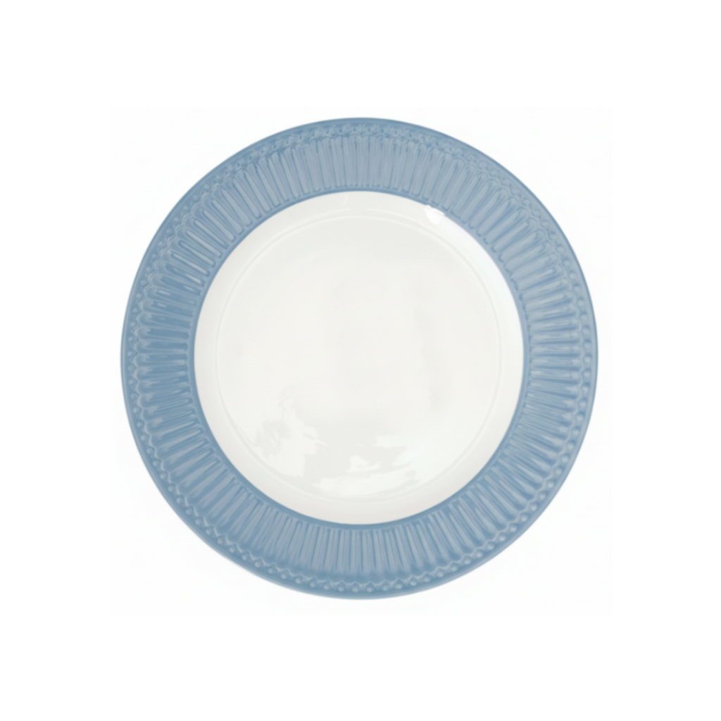 GreenGate Speiseteller Alice Himmelblau 26,5 cm aus Porzellan