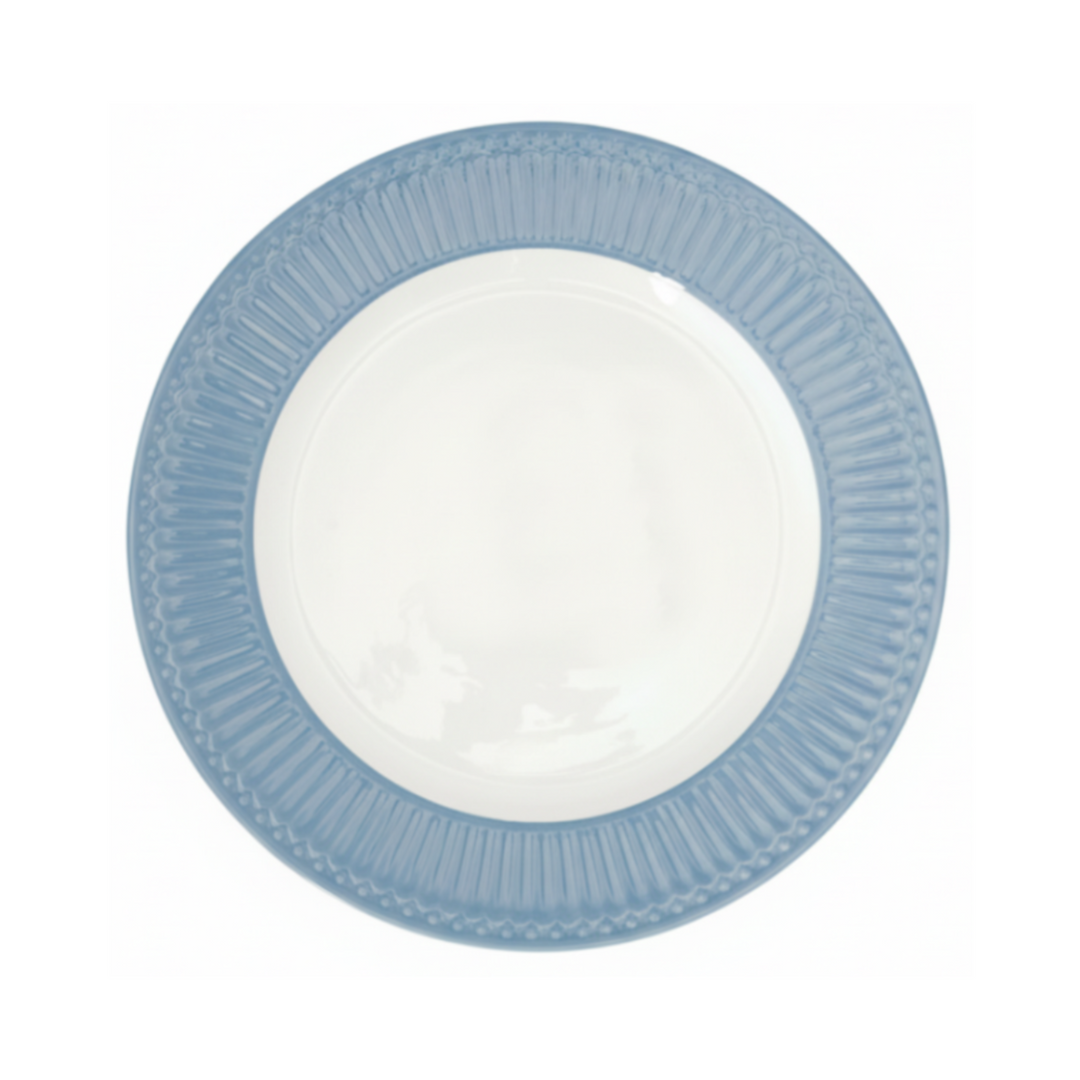 GreenGate Speiseteller Alice Himmelblau 26,5 cm aus Porzellan