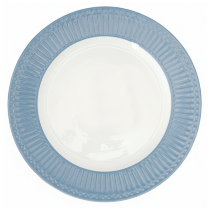 GreenGate Speiseteller Alice Himmelblau 26,5 cm aus Porzellan