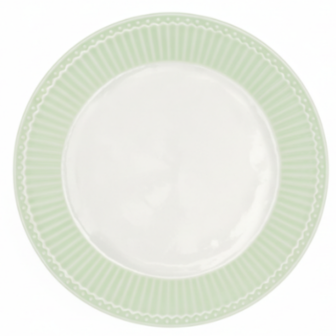 GreenGate Speiseteller Alice Hellgrün 26,5 cm aus Porzellan