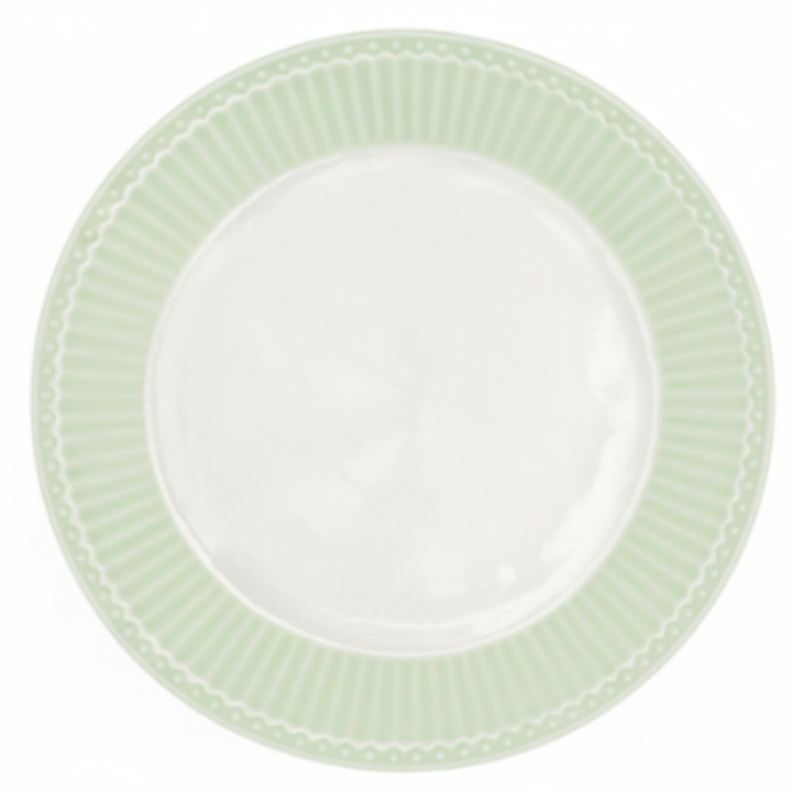 GreenGate Speiseteller Alice Hellgrün 26,5 cm aus Porzellan