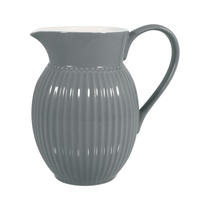 GreenGate Krug Alice Steingrau 0,5 Liter aus Porzellan freigestellt