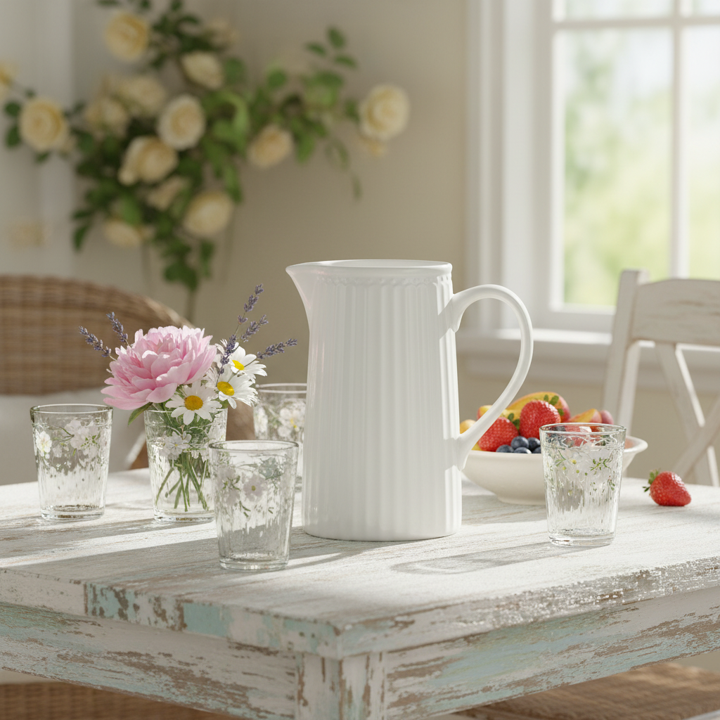 GreenGate Kanne Alice Weiß 1L