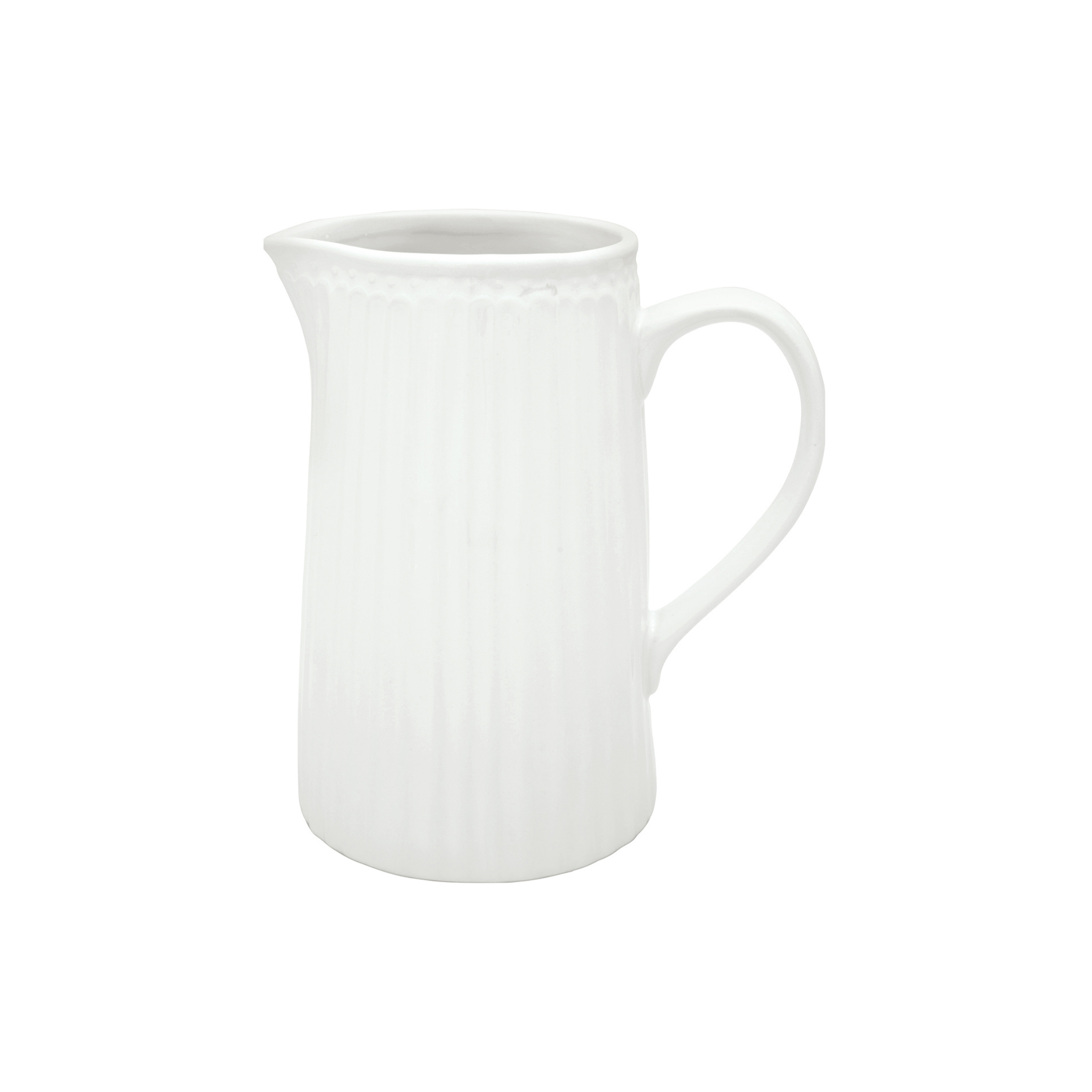 GreenGate Kanne Alice Weiß 1 Liter aus Porzellan freigestellt