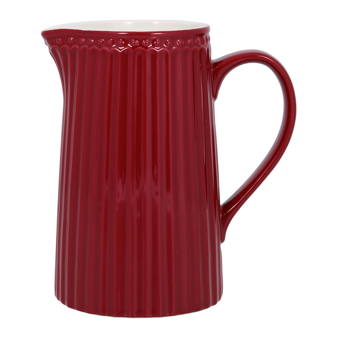 GreenGate Kanne Alice Rot 1 Liter aus Porzellan freigestellt