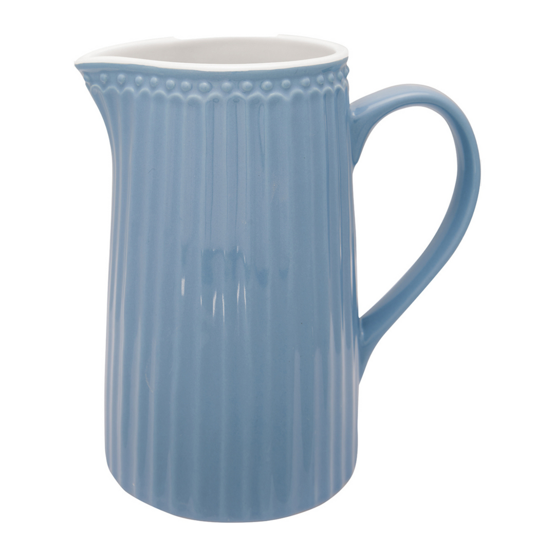 GreenGate Kanne Alice Hellblau 1 Liter aus Porzellan freigestellt