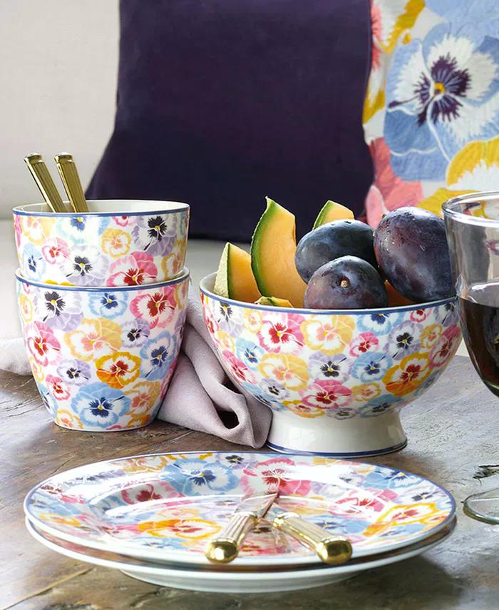 GreenGate Latte Becher Anine Lavendel Geblümt im skandinavischen Landhaus-Styling