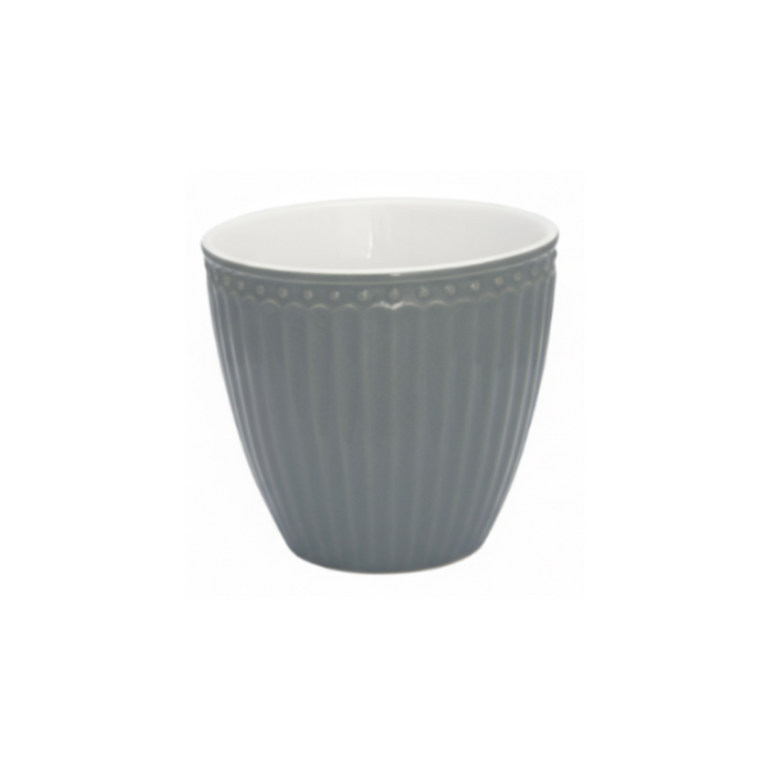 GreenGate Mini Latte Cup Alice Steingrau freigestelltes Produktbild