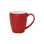 GreenGate Alice Henkeltasse Rot aus Porzellan