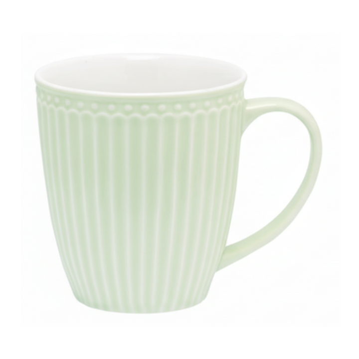 GreenGate Henkeltasse Alice Hellgrün aus Porzellan 0,35 l freigestellt